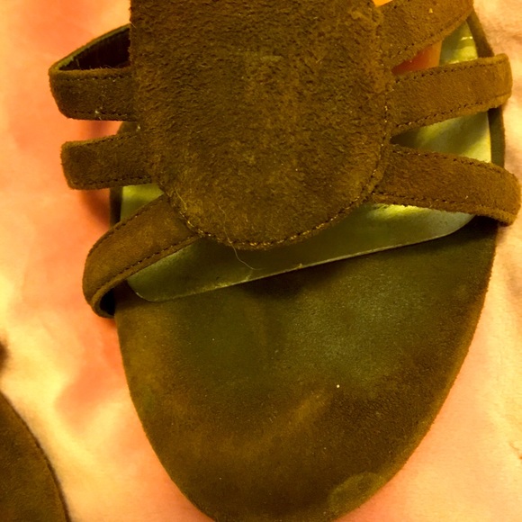 Apostrophe Brown Suede Wedges - Picture 3 of 15